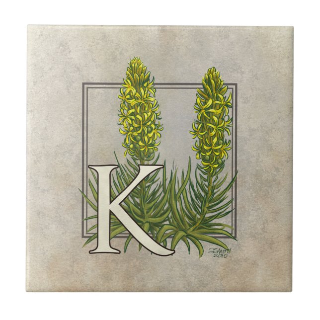Carreau K pour King's Spear Floral Monogram Art (Devant)