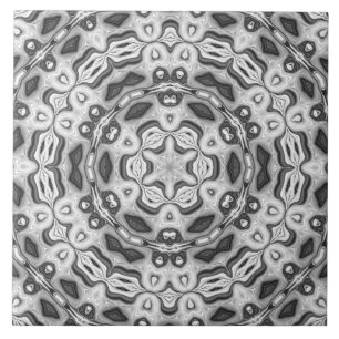 Carreau kaléidoscope marocain-africain motif sombre