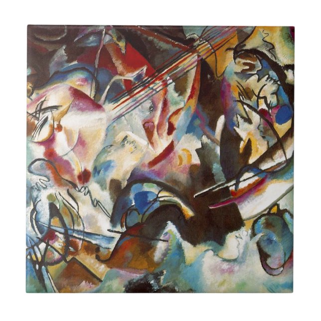 Carreau Kandinsky Composition VI Peinture Abstraite (Devant)