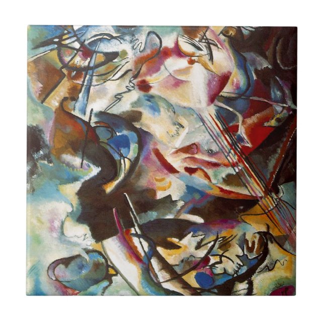 Carreau Kandinsky Composition VI Peinture Abstraite (Devant)
