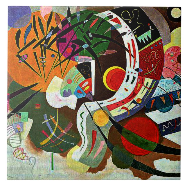 Carreau Kandinsky - Courbe Dominante (Devant)