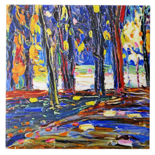 Carreau Kandinsky - Dans le parc de St. Cloud - Automne II