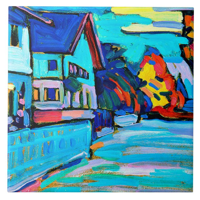 Carreau Kandinsky - Deux maisons (Devant)