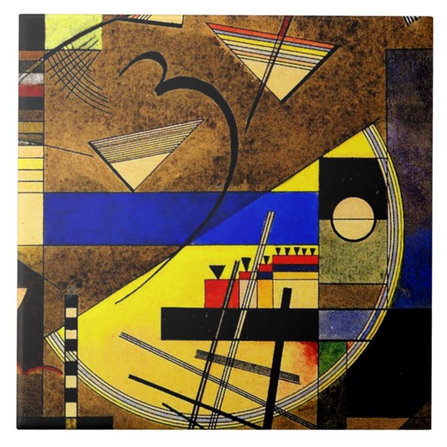 Carreau Kandinsky - Festes III, art abstrait (Devant)