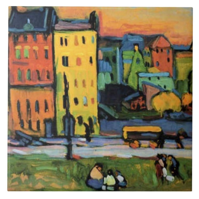 Carreau Kandinsky - Houses in Munich, (Devant)