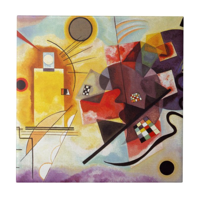 Carreau Kandinsky jaune bleu (Devant)