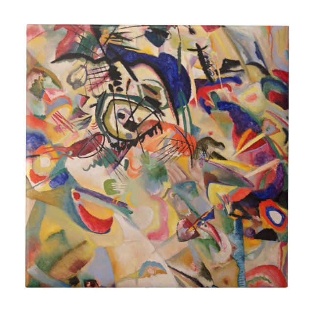 Carreau Kandinsky Moderne peinture Abstraite (Devant)