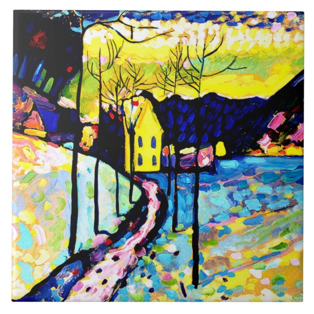 Carreau Kandinsky - Paysage hivernal (Devant)
