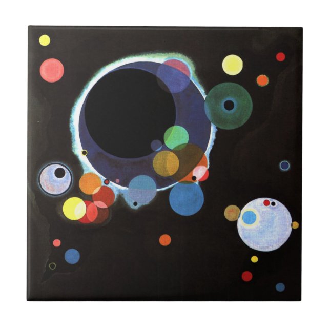 Carreau Kandinsky - Plusieurs cercles (Devant)