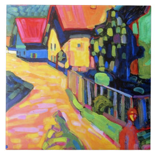 Carreau Kandinsky - rue Murnau avec femmes, 1908,