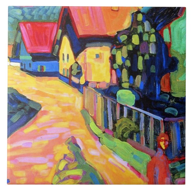 Carreau Kandinsky - rue Murnau avec femmes, 1908, (Devant)
