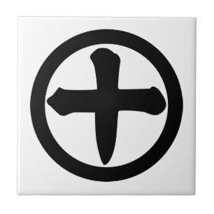 Carreau Kanji numéro dix en cercle