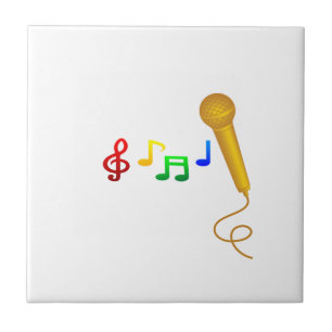 Carreau Karaoke heureux de musique de chant