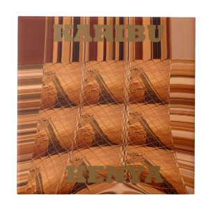 Carreau Karibu Giraffe Hakuna Matata Chic Art Moderne Col