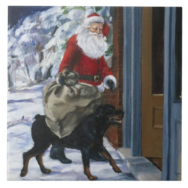 Carreau Karl aidant le père noël de <Carl's Christmas> b (Devant)