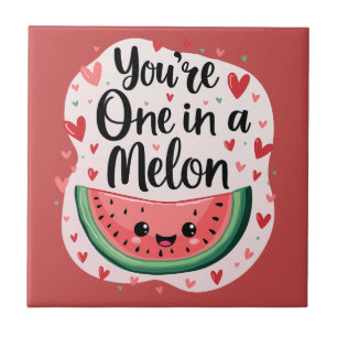 Carreau Kawaii "You're One in a Melon" Cute Watermelon Pun
