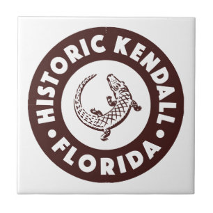 Carreau Kendall Floride Cercle - Brun