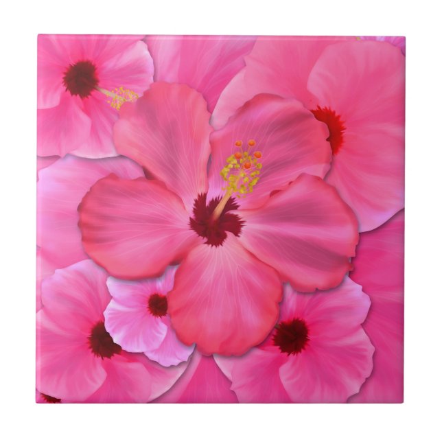 Carreau Ketmie rose (Devant)