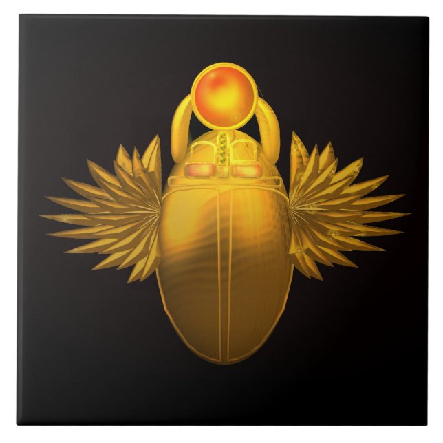 Carreau Kherpi Dieu du soleil levant, Egypte ancienne (Devant)