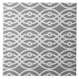 Carreau Kimono, gris foncé et gris argenté
