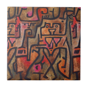 Carreau Klee Abstrait Rouge Abstrait Expressionniste Natur