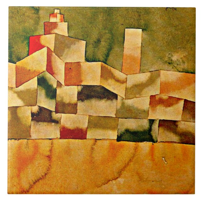 Carreau Klee - Architecture orientale (Devant)