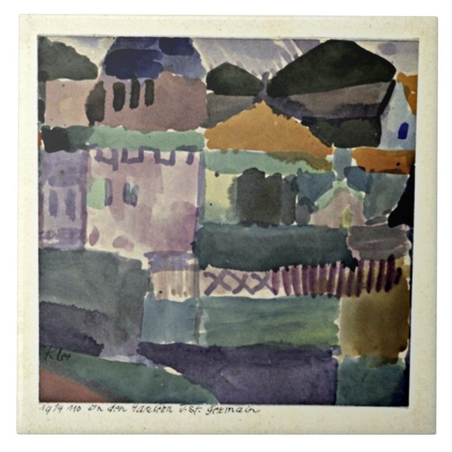Carreau Klee - Dans les Maisons de Saint-Germain (Devant)