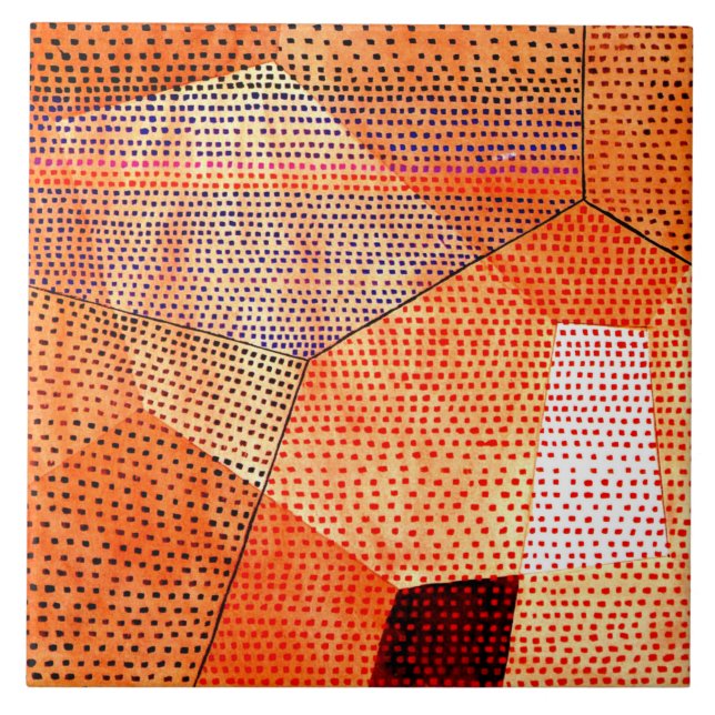 Carreau Klee - Modèle 106, Polyphonie en couleur. (Devant)
