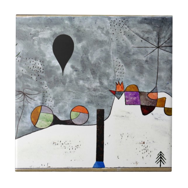 Carreau Klee - Peinture hivernale (Devant)