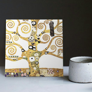 Carreau Klimt Tree of Life Décor mural Art Nouveau