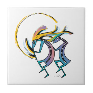 Carreau Kokopelli et Kokopelli Mana