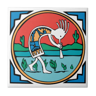 Carreau Kokopelli indien indigène