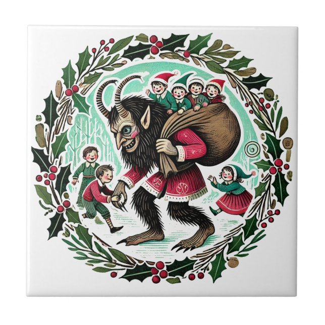 Carreau Krampus Christmas                                  (Devant)