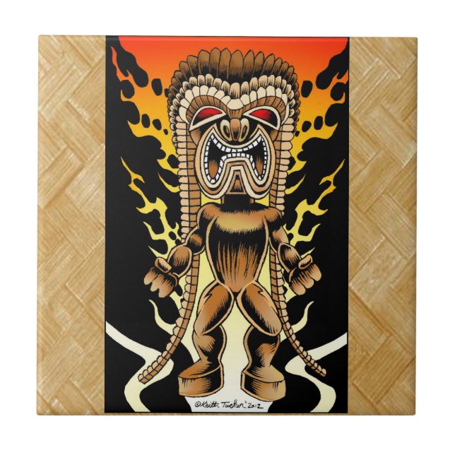 Carreau Ku, Dieu hawaïen de Tiki (Devant)