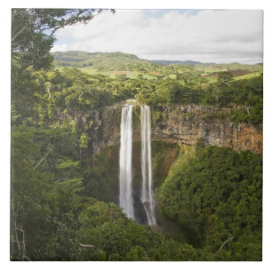 Carreau La cascade de Chamarel la plus haute de l'île Maur