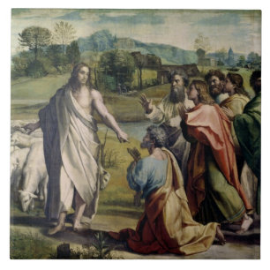 Carreau La charge du Christ à St Peter (bande dessinée