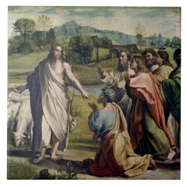 Carreau La charge du Christ à St Peter (bande dessinée (Devant)