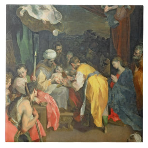 Carreau La circoncision du Christ, 1590 (huile sur la