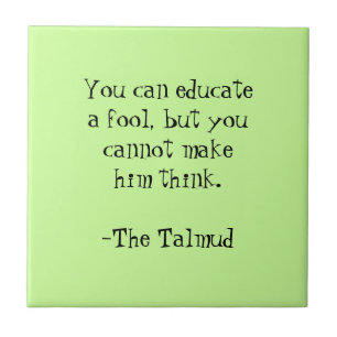 Carreau La citation de Talmud-Sagesse