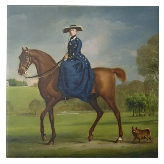 Carreau La comtesse de Coningsby dans le costume du ch (Devant)