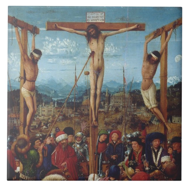 Carreau La Crucifixion de Van Eyck (Devant)