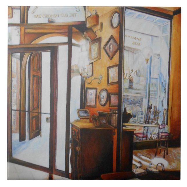 Carreau La curiosité est l'outil du sage (Devant)