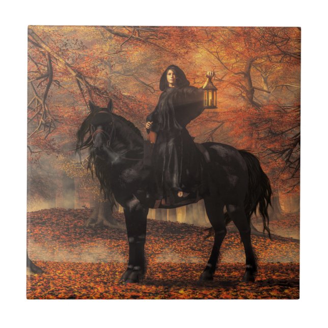 Carreau La Dame d'Halloween (Devant)