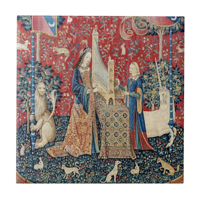 Carreau La Dame et la licorne, Audition (Devant)
