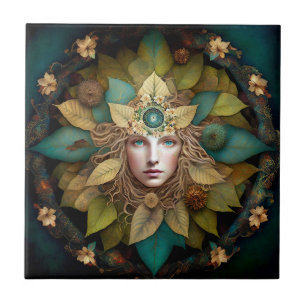 Carreau La déesse de la nature Mandala