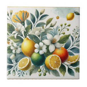 Carreau La Dolce Vita Citrus Décor méditerranéen