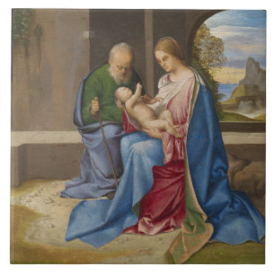 Carreau La famille sainte par Giorgione