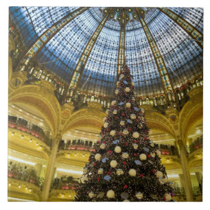 Carreau La Fayette de Galeries à Noël, Paris, France