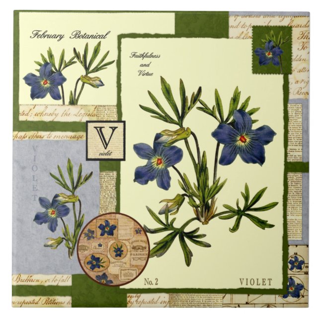 Carreau La fleur de février (Devant)