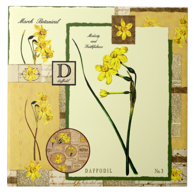 Carreau La fleur de mars (Devant)